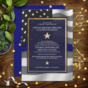 Invitation Fête de retraite d'un policier