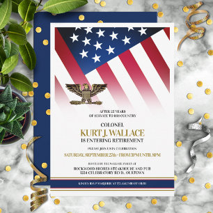 Invitation Fête de retraite militaire de l'Aigle d'Or