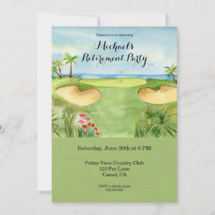 Invitation Fête de Retraite Parc de Golf Tropical