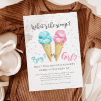 Fête de révélation de genre de crème glacée