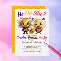 Fête de révélation de genre Lui ou elle bébé Douch