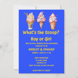 Invitation Fête de révélation du sexe : What's the Scoop