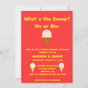 Invitation Fête de révélation du sexe : What's the Scoop