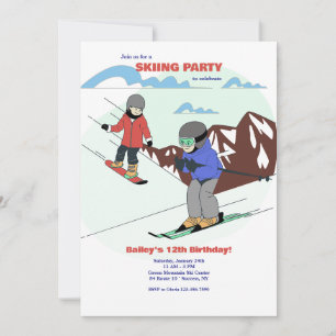 Invitation Fête de ski