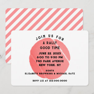 Invitation Fête de Tennis