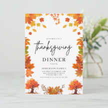 Fête de Thanksgiving de dîner d'automne cosy