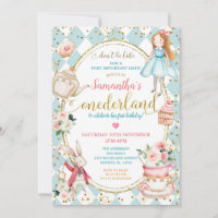 Fête de thé à la menthe et à la leurre d'Alice Pre