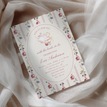 Fête de thé de mariage grandmillennial Rose poussi