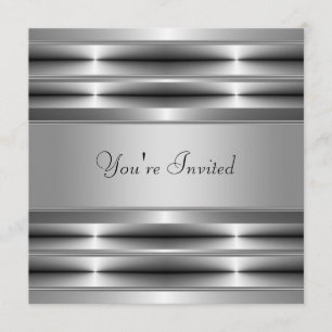 Invitation Fête de toutes occasions en noir