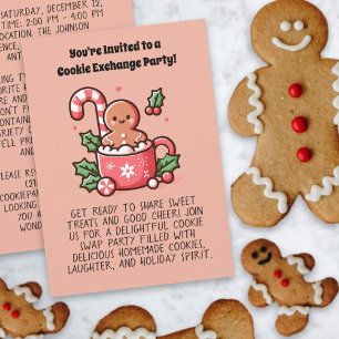 Invitation Fête de vacances Exchange Cookie Personnalisé modi