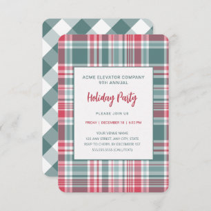 Invitation Fête de vacances Plaid moderne