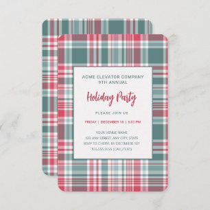 Invitation Fête de vacances Plaid moderne