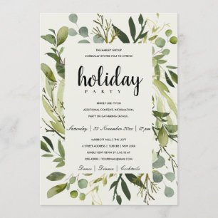 INVITATION FÊTE DE VACANCES POUR LES ENTREPRISES EN VERT DE L