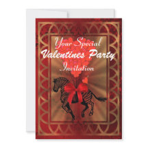 Fête de zèbre et coeur d'amour Valentines