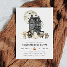 Fête d'emménagement d'Halloween effrayante