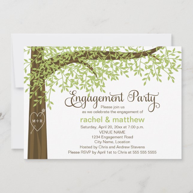Invitation Fête d'engagement des arbres du printemps et de l' (Devant)