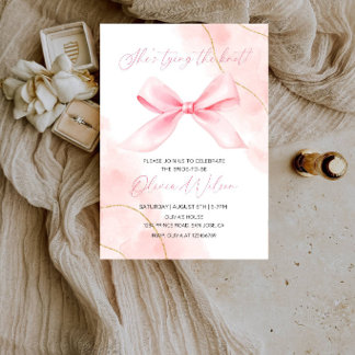 Invitation Fête d'enterrement de vie de jeune fille « Elle no