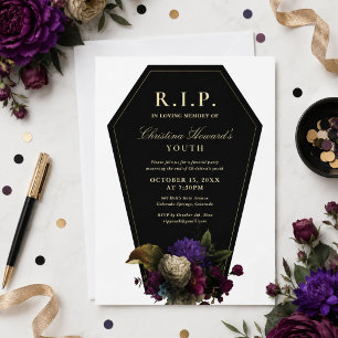 Invitation Fête d'enterrement RIP Jeunesse