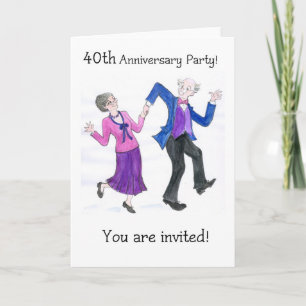 Invitation Fête des 40 ans de Mariage