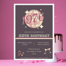 Invitation fête des 50 ans édition 1976