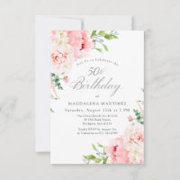 Fête des 50 ans Féminine Roses Roses Florales