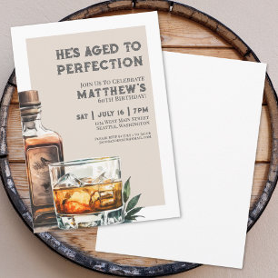 Invitation Fête des 60 ans de Whiskey Men