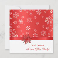 Fête des bureaux de la Red and White Snowflake d'h
