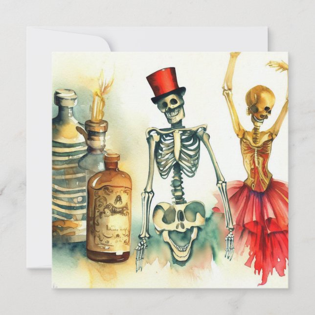 Invitation Fête des costumes et cocktails (Devant)
