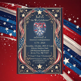 Invitation Fête des Étoiles et des Bandes pour le 250e Annive