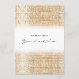 Invitation Fête des Faux d'or moderne