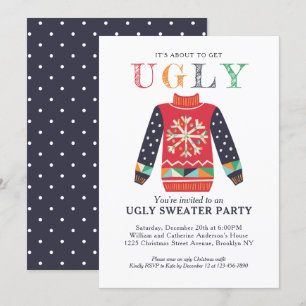 Invitation Fête des Fêtes Chic de Noël