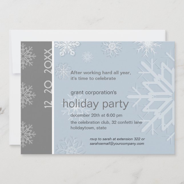 Invitation Fête des fêtes de neige (Devant)