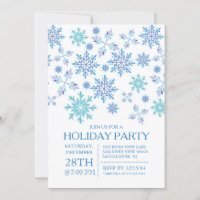 Fête des fêtes de neige bleu hiver moderne