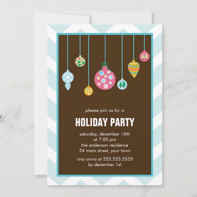 Invitation Fête des fêtes de Noël élégante (Devant)