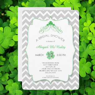 Invitation Fête des mariées à thème de la Saint Patrick Invit