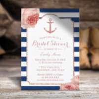 Fête des mariées Ancre nautique Vintage Floral #2