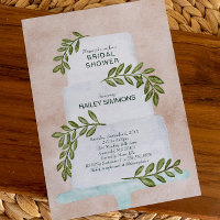 Fête des mariées Aquarelle Mariage Gâteau avec ver