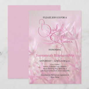 Invitation Fête des mariées Arrière - plan Pastel Pink