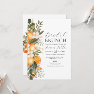 Invitation Fête des mariées Brunch Floral Bachelorette Fruit