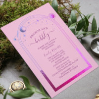 Fête des mariées céleste mystique rose pourpre