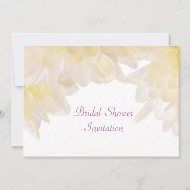 Invitation Fête des mariées Dahlias (Devant)