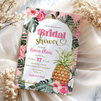 Fête des mariées d'ananas rose tropicale