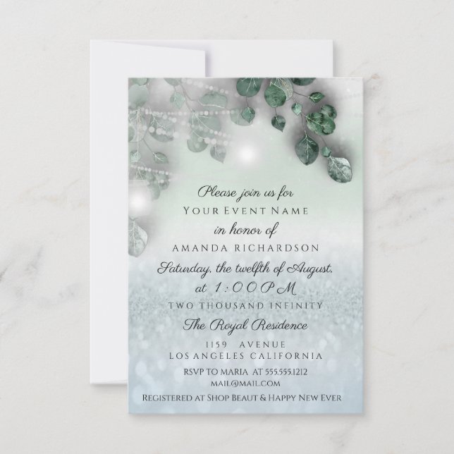 Invitation Fête des mariées d'anniversaire Jar léger Rustic S (Devant)