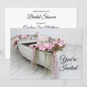 Invitation Fête des mariées de bateau de ligne