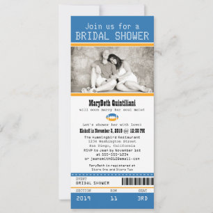 Invitation Fête des mariées de billets de football
