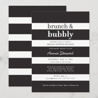 Invitation Fête des mariées de brunch et de mousseux