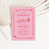 Fête des mariées de cadre de cache rouge rose manu