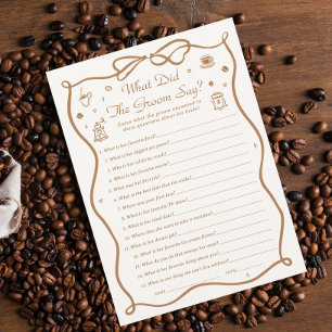 Invitation Fête des mariées de café Qu'est-ce que la chambre 