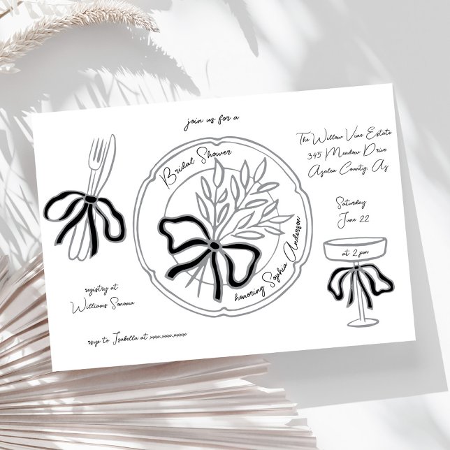 Invitation Fête des mariées de définition de table de table d (Créateur téléchargé)