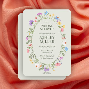 Invitation Fête des mariées de Fleur sauvage souple Russe mod